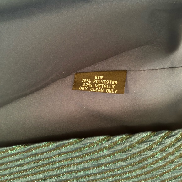 Teri Jon for Rickie Freeman Teal Off The Shoulder Long Dress Gown - Picture 8 of 14